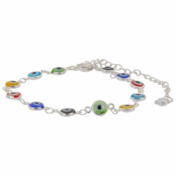 Evil Eye Bracelet - 2 chain styles - Ajustable - Picture 4 of 4